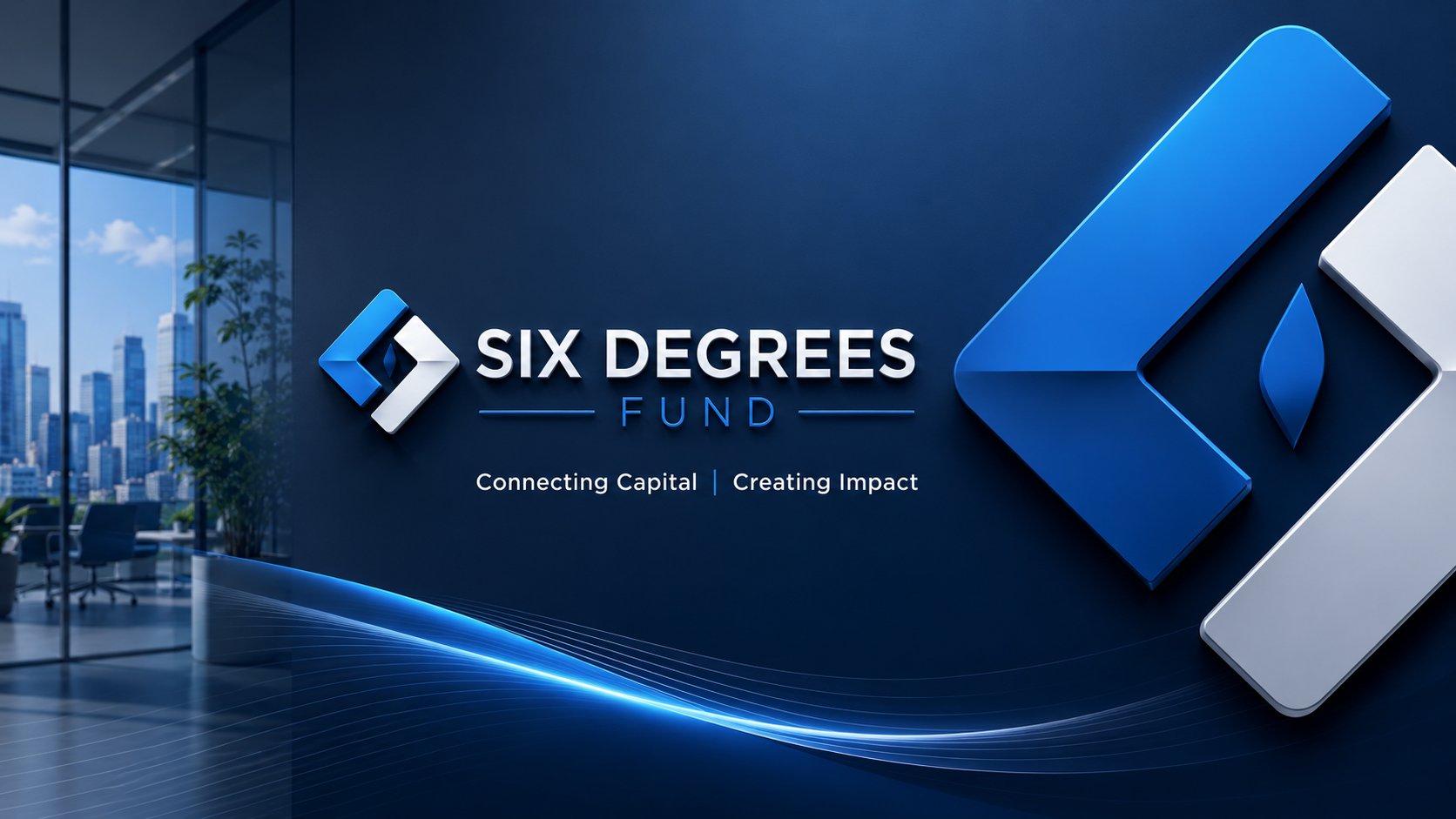 Six Degrees Fund Management — brand wall in the firm's offices
